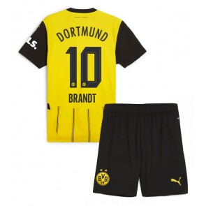 Borussia Dortmund Julian Brandt #10 Dětské Domácí dres komplet 2024-25 Krátký Rukáv (+ trenýrky)